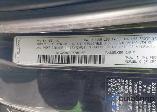 WAUAA88G9TA008367: 40405936