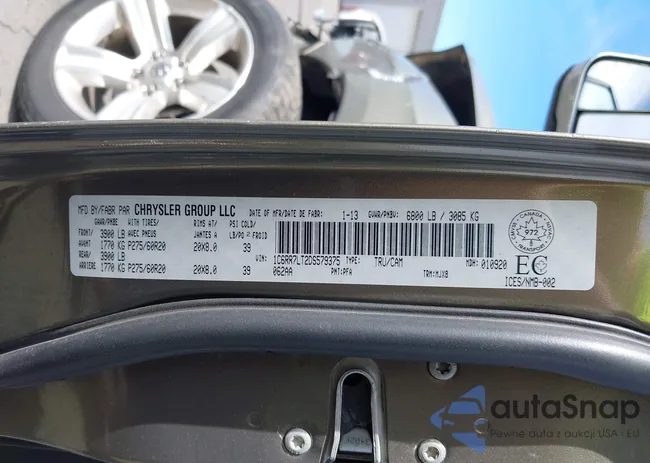 1C6RR7LT2DS579375: 40407105