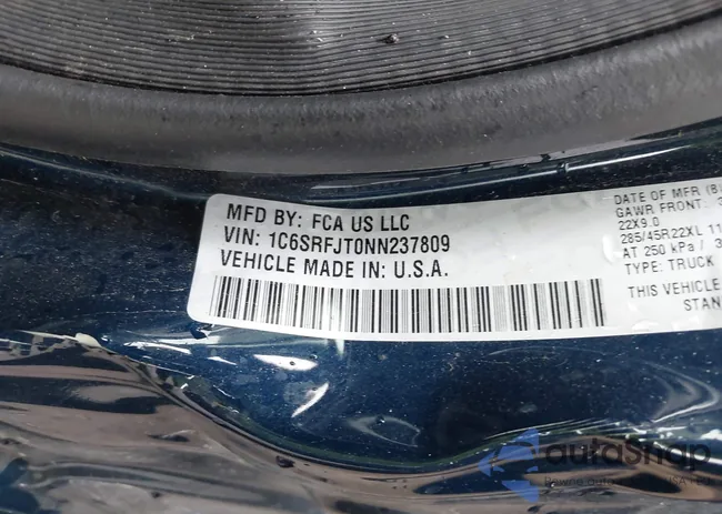 1C6SRFJT0NN237809: 40407290