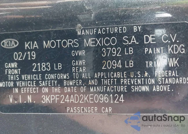 3KPF24AD2KE096124: 40410255