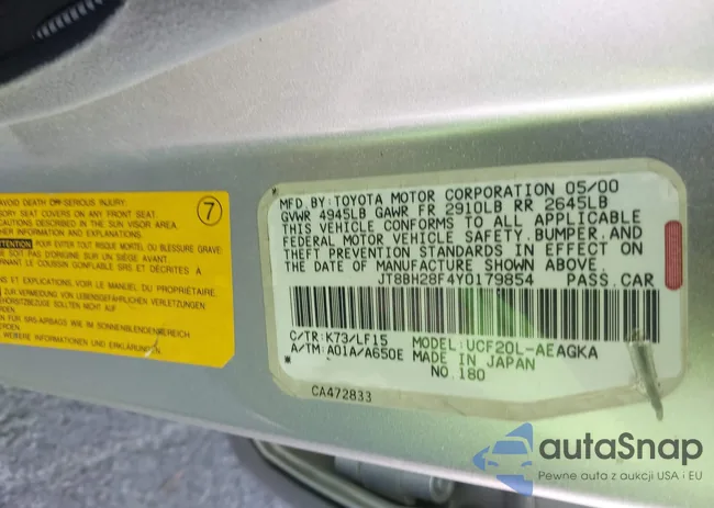 JT8BH28F4Y0179854: 40411915