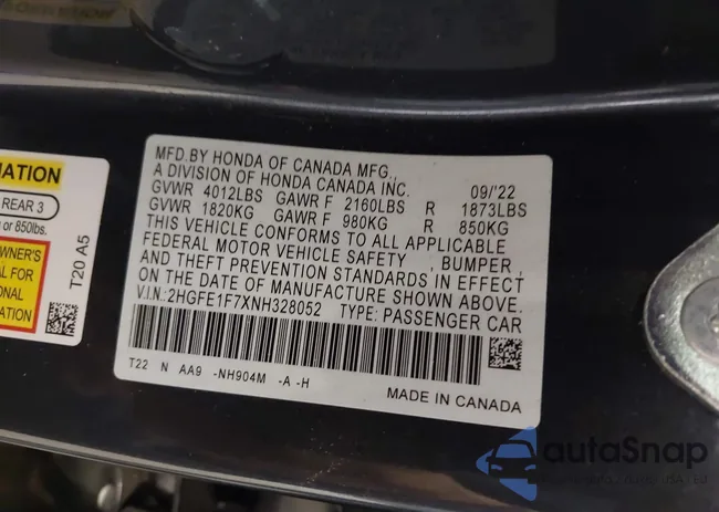 2HGFE1F7XNH328052: 40412906