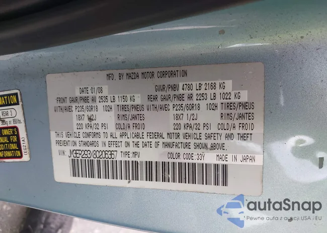 JM3ER293X80206367: 40413177