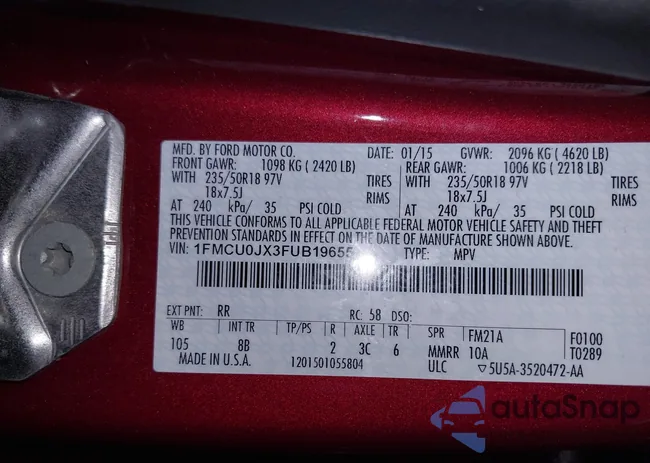 1FMCU0JX3FUB19655: 40414031