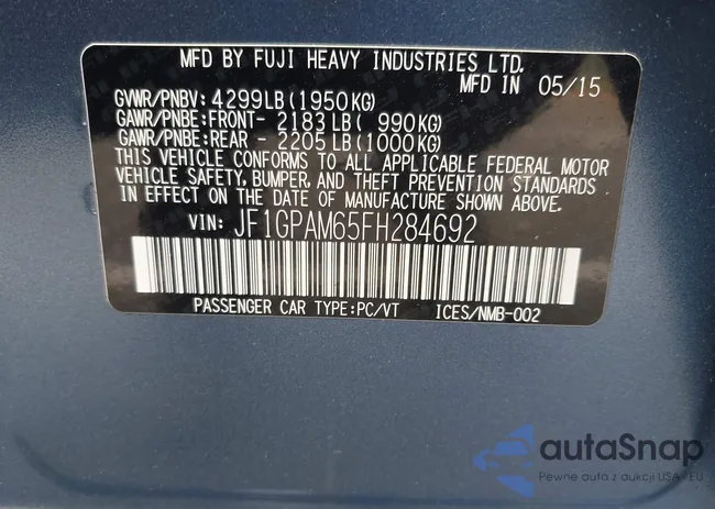 JF1GPAM65FH284692: 40414222