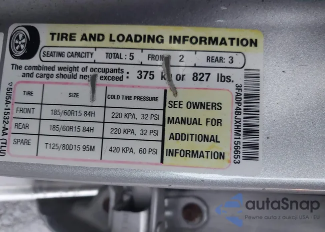 3FADP4BJXHM156653: 40413600