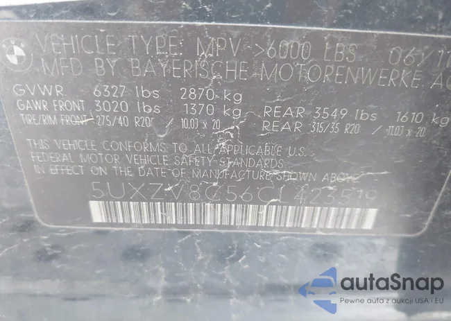 5UXZV8C56CL423519: 40415849