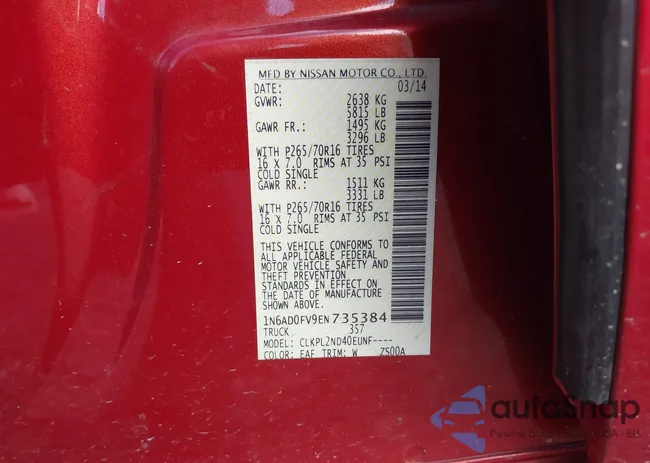 1N6AD0FV9EN735384: 40416602