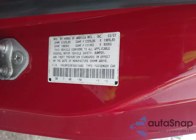 1HGCM72767A011482: 40418592