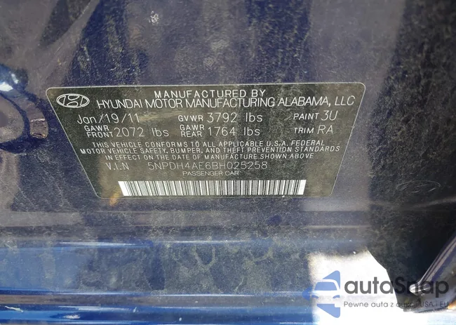 5NPDH4AE6BH025258: 40421191