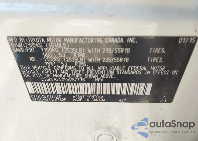 2T3DFREVXFW287716: 40423309