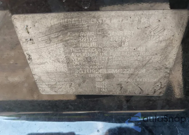 3GTU9DEL6MG228524: 40422731