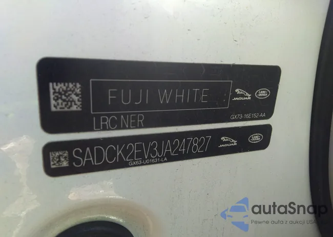 SADCK2EV3JA247827: 40427284