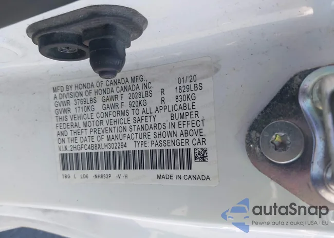 2HGFC4B8XLH302294: 40429704