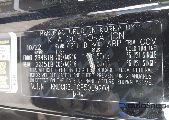 KNDCR3LE0P5059204: 40431306