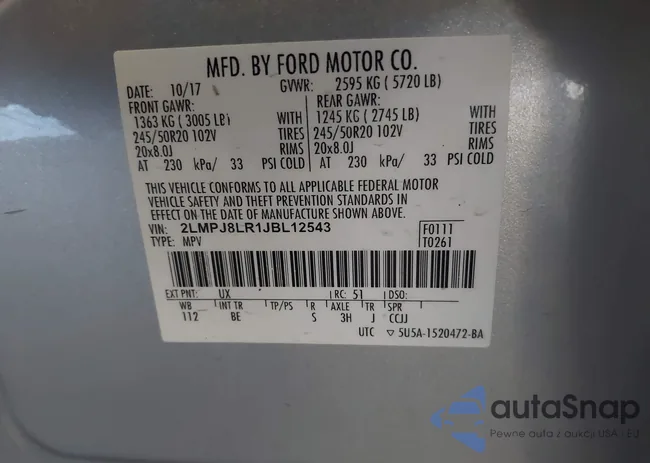 2LMPJ8LR1JBL12543: 40431569