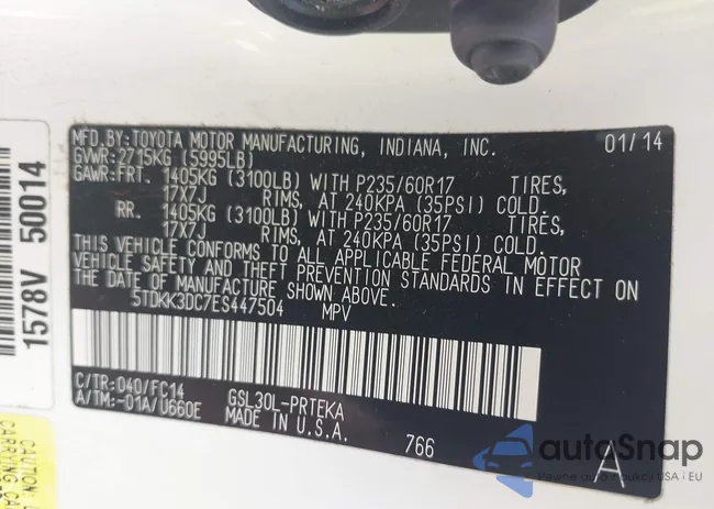 5TDKK3DC7ES447504: 40434000