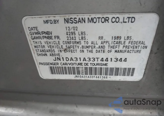 JN1DA31A33T441344: 40434238