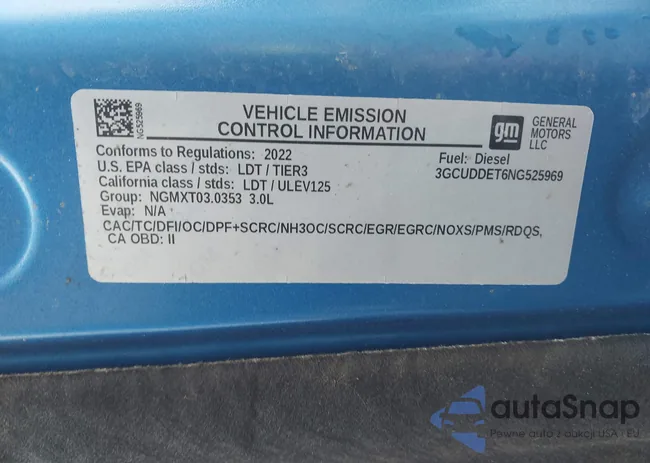 3GCUDDET6NG525969: 40435670