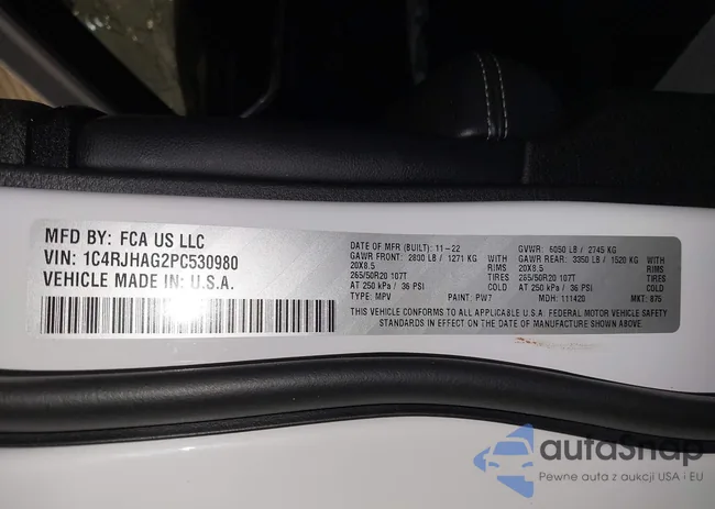 1C4RJHAG2PC530980: 40437549