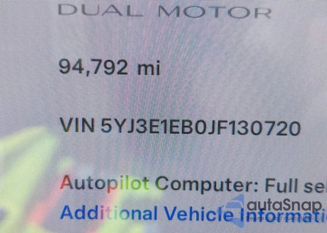 5YJ3E1EB0JF130720: 40441449