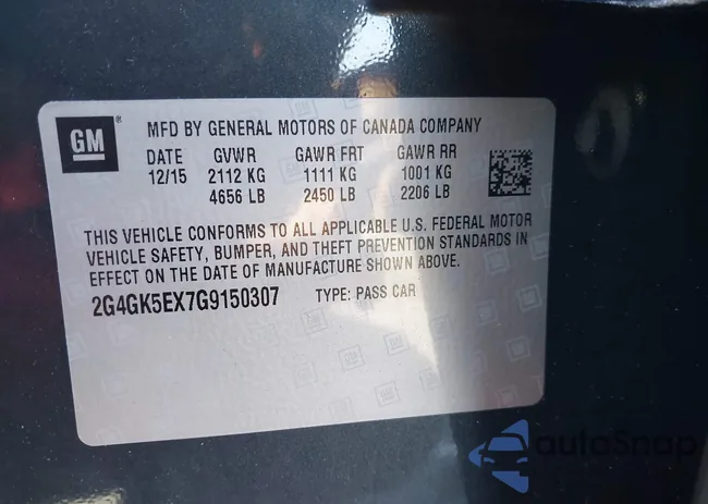 2G4GK5EX7G9150307: 40443592