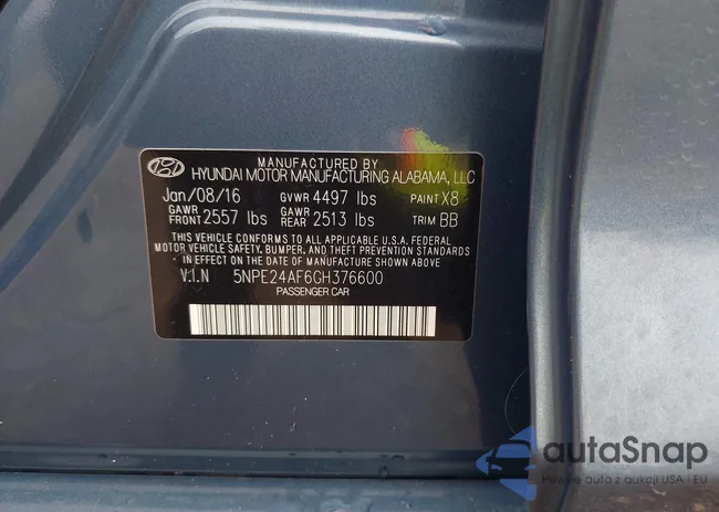 5NPE24AF6GH376600: 40445833