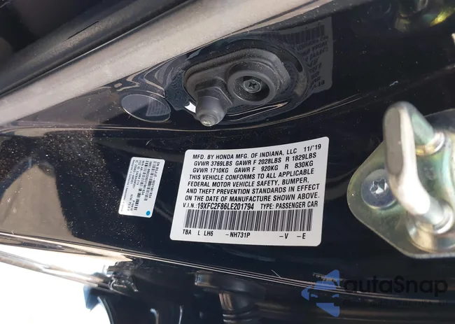 19XFC2F86LE201794: 40448128