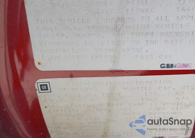 1G1BL82P5SR173805: 40447481