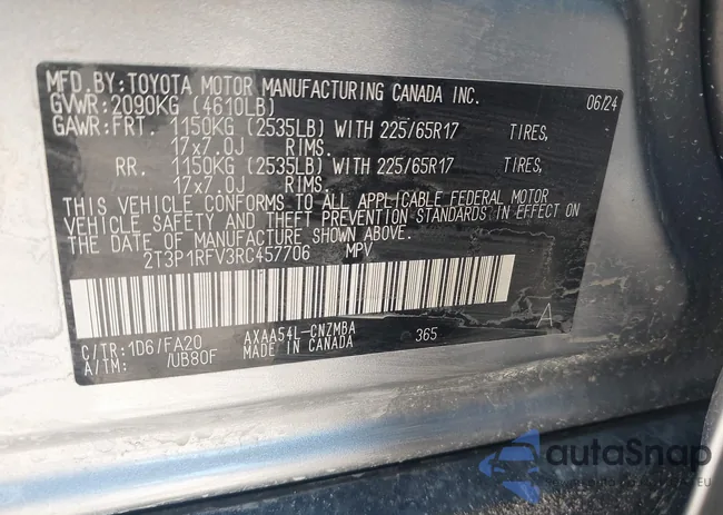 2T3P1RFV3RC457706: 40451242