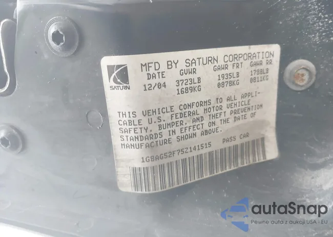 1G8AG52F75Z141515: 40452963