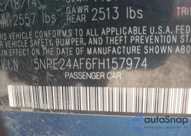 5NPE24AF6FH157974: 40455290