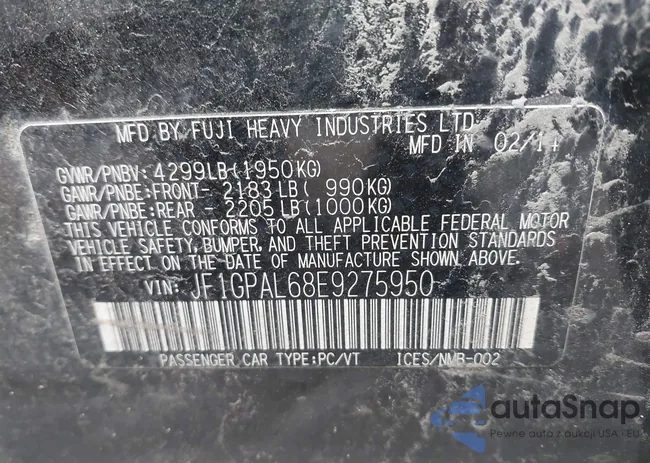 JF1GPAL68E9275950: 40457417