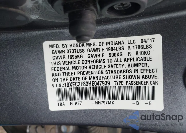 19XFC2F83HE047939: 40458962