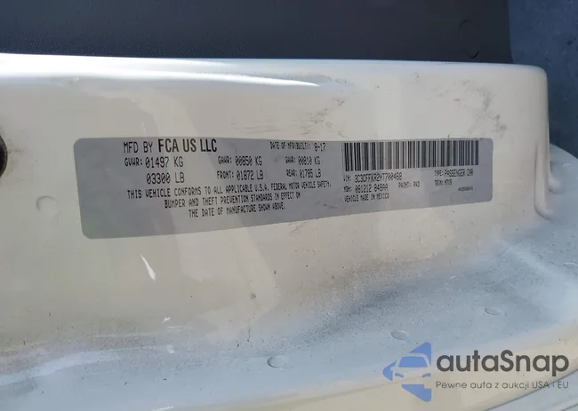 3C3CFFKR2HT700468: 40459588