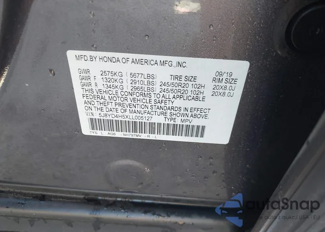 5J8YD4H5XLL005127: 40463083