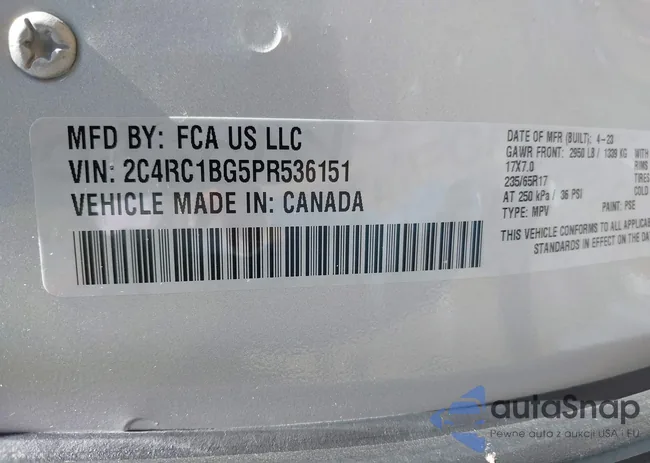 2C4RC1BG5PR536151: 40462364