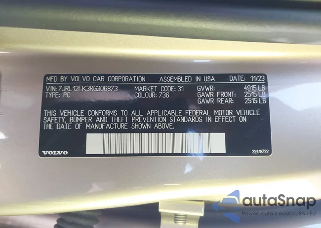 7JRL12FK3RG306873: 40463557