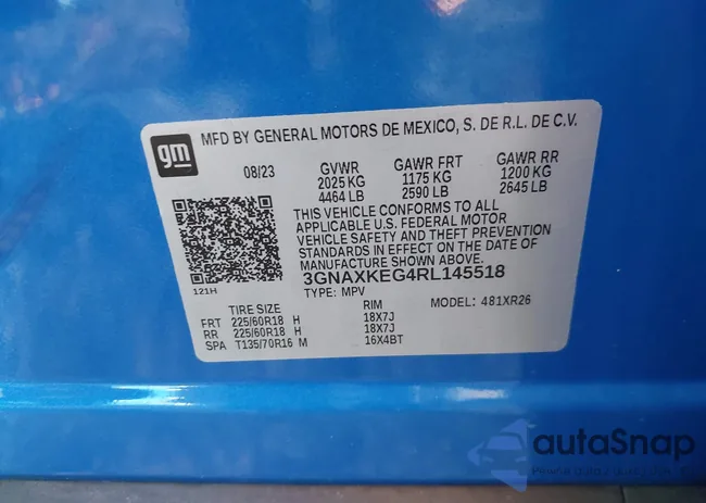 3GNAXKEG4RL145518: 40468009