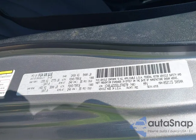 1C4BJWDG5GL270270: 40467586