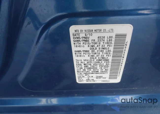 JN8AS5MV0BW260677: 40469341