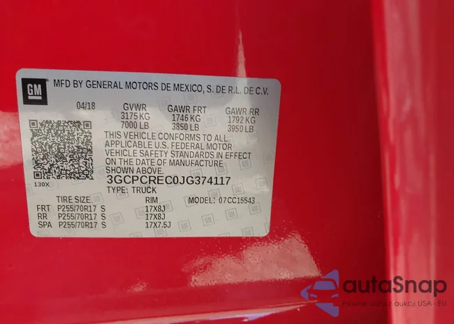 3GCPCREC0JG374117: 40470458