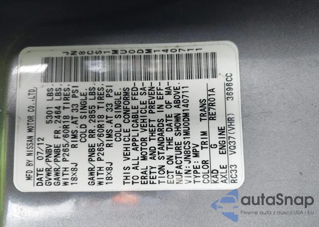 JN8CS1MU0DM140711: 40470565