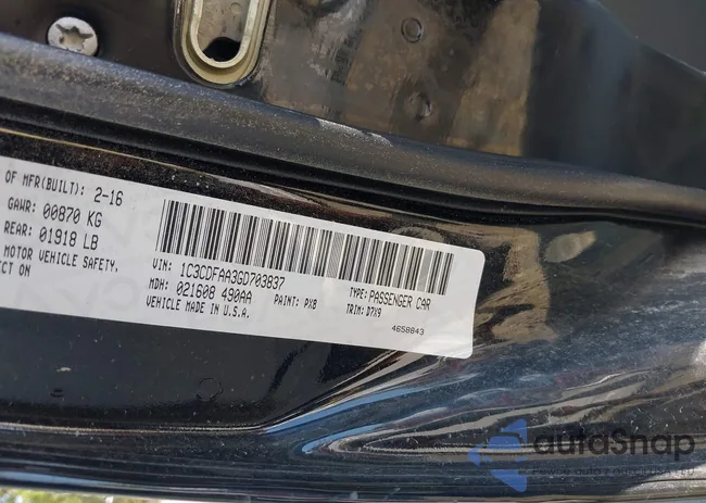 1C3CDFAA3GD703837: 40473140