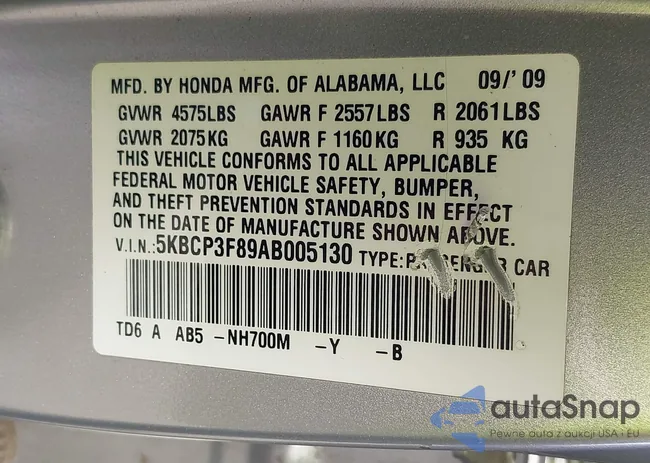 5KBCP3F89AB005130: 40475646