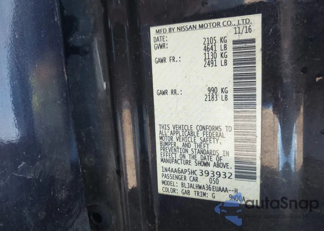 1N4AA6AP5HC393932: 40480329