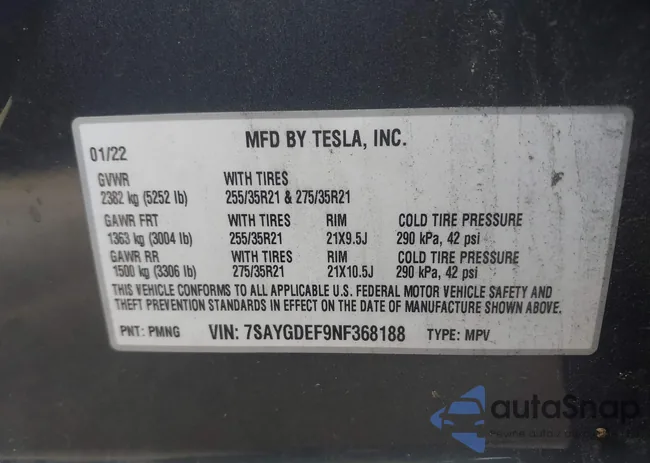 7SAYGDEF9NF368188: 40482105