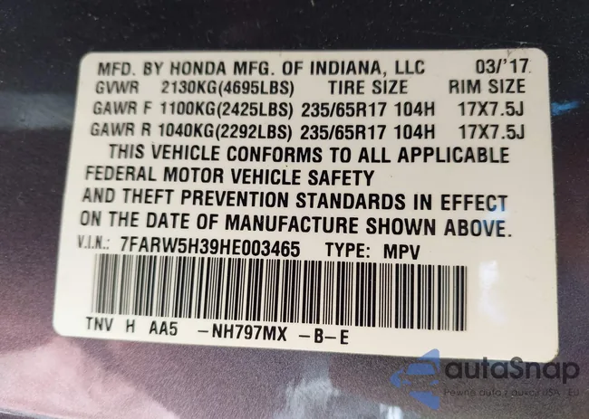7FARW5H39HE003465: 40482225