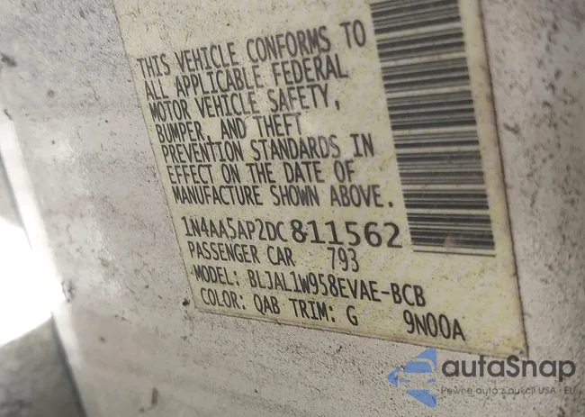 1N4AA5AP2DC811562: 40481389