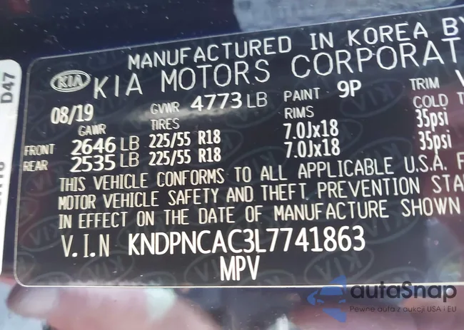 KNDPNCAC3L7741863: 40482367